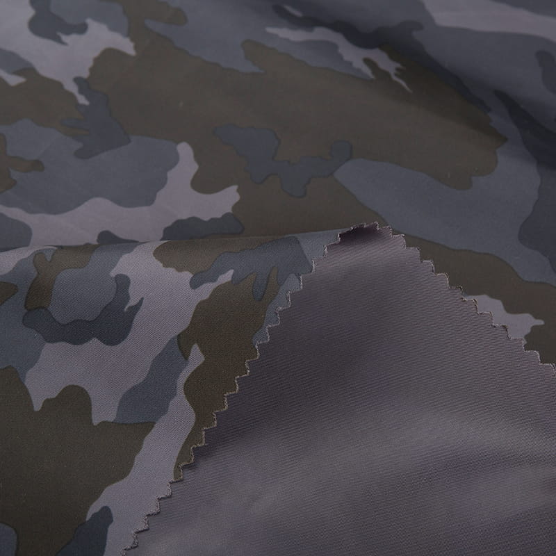 Tissu en taffetas 190T avec impression numérique de camouflage avec support en PVC